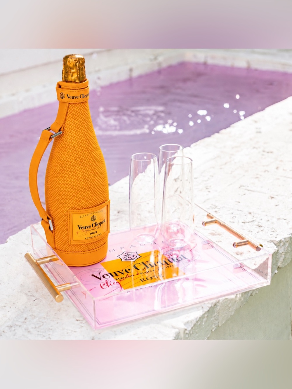 🧡🍾 VEUVE CLICQUOT Yellow Label  Champagne Bottle Ice Jacket NWOTs